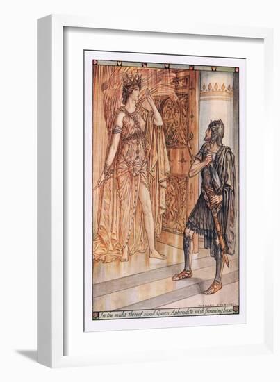 In the Midst Thereof Stood Queen Aphrodite with Frowning Brow-Herbert Cole-Framed Giclee Print