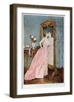 In the Mirror, 1890-Auguste Toulmouche-Framed Giclee Print