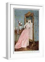 In the Mirror, 1890-Auguste Toulmouche-Framed Giclee Print