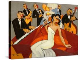 In The Mood - for Jazz-Marsha Hammel-Stretched Canvas