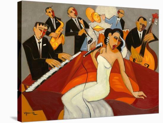 In The Mood - for Jazz-Marsha Hammel-Stretched Canvas