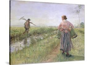 In the Morning, 1889-Fritz von Uhde-Stretched Canvas