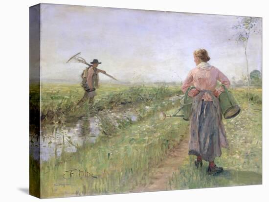 In the Morning, 1889-Fritz von Uhde-Stretched Canvas