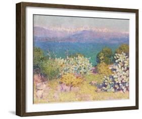 In the Morning, Alpes Maritime from from Antibes-John Peter Russell-Framed Giclee Print