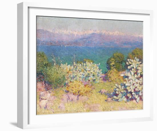 In the Morning, Alpes Maritime from from Antibes-John Peter Russell-Framed Giclee Print
