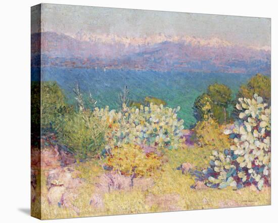 In the Morning, Alpes Maritime from from Antibes-John Peter Russell-Stretched Canvas