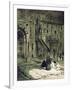 In the Mosque of the Sultan Hassan, Cairo, Egypt, 1928-Louis Cabanes-Framed Giclee Print