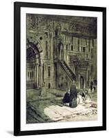 In the Mosque of the Sultan Hassan, Cairo, Egypt, 1928-Louis Cabanes-Framed Giclee Print