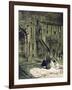 In the Mosque of the Sultan Hassan, Cairo, Egypt, 1928-Louis Cabanes-Framed Giclee Print