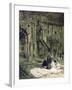 In the Mosque of the Sultan Hassan, Cairo, Egypt, 1928-Louis Cabanes-Framed Giclee Print