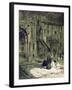 In the Mosque of the Sultan Hassan, Cairo, Egypt, 1928-Louis Cabanes-Framed Giclee Print