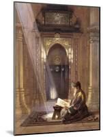 In the Mosque, (Watercolour Heightened with White and Touches of Gum Arabic 63)-Carl Friedrich Heinrich Werner-Mounted Giclee Print