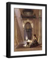 In the Mosque-Carl Friedrich Heinrich Werner-Framed Giclee Print