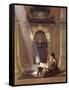 In the Mosque-Carl Friedrich Heinrich Werner-Framed Stretched Canvas