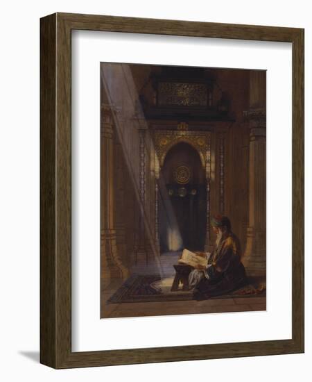 In the Mosque-Carl Friedrich Heinrich Werner-Framed Giclee Print