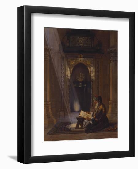 In the Mosque-Carl Friedrich Heinrich Werner-Framed Giclee Print