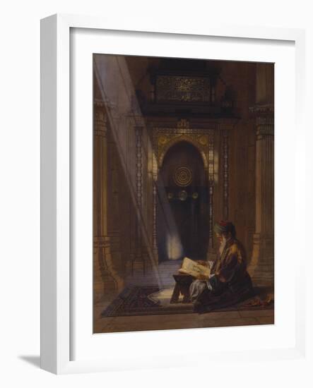 In the Mosque-Carl Friedrich Heinrich Werner-Framed Giclee Print