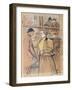 'In the Moulin Rouge', 19th century. Artist: Henri de Toulouse-Lautrec-Henri de Toulouse-Lautrec-Framed Giclee Print