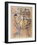 'In the Moulin Rouge', 19th century. Artist: Henri de Toulouse-Lautrec-Henri de Toulouse-Lautrec-Framed Giclee Print