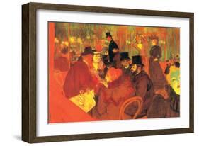 In the Moulin Rouge-Henri de Toulouse-Lautrec-Framed Art Print