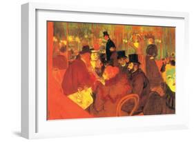 In the Moulin Rouge-Henri de Toulouse-Lautrec-Framed Art Print