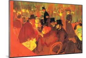 In the Moulin Rouge-Henri de Toulouse-Lautrec-Mounted Art Print