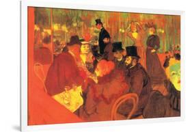 In the Moulin Rouge-Henri de Toulouse-Lautrec-Framed Art Print