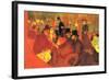 In the Moulin Rouge-Henri de Toulouse-Lautrec-Framed Art Print