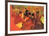 In the Moulin Rouge-Henri de Toulouse-Lautrec-Framed Premium Giclee Print