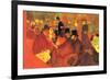 In the Moulin Rouge-Henri de Toulouse-Lautrec-Framed Art Print