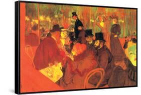 In the Moulin Rouge-Henri de Toulouse-Lautrec-Framed Stretched Canvas