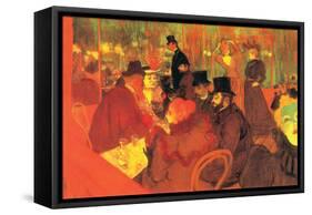 In The Moulin Rouge-Henri de Toulouse-Lautrec-Framed Stretched Canvas