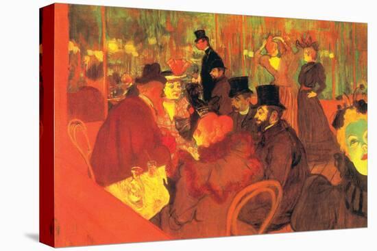 In The Moulin Rouge-Henri de Toulouse-Lautrec-Stretched Canvas