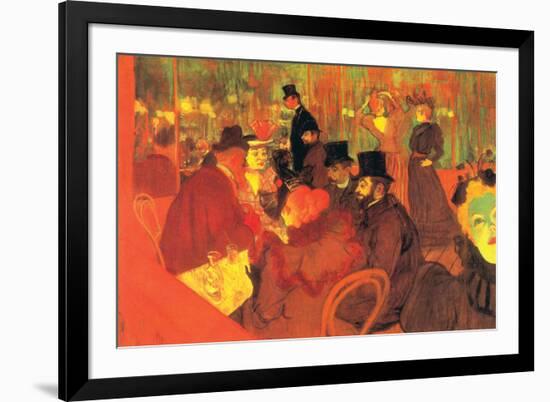 In The Moulin Rouge-Henri de Toulouse-Lautrec-Framed Art Print