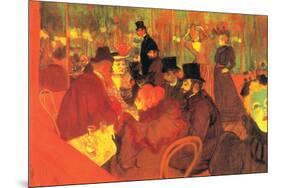 In The Moulin Rouge-Henri de Toulouse-Lautrec-Mounted Art Print