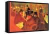 In The Moulin Rouge-Henri de Toulouse-Lautrec-Framed Stretched Canvas