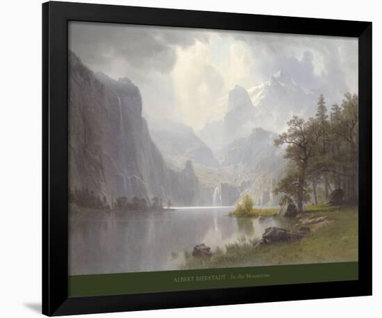 In the Mountains, c.1867-Albert Bierstadt-Framed Art Print