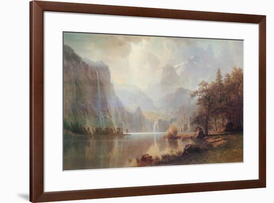 In the Mountains-Albert Bierstadt-Framed Poster