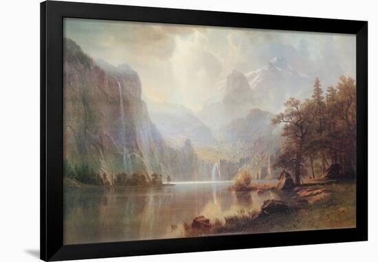 In the Mountains-Albert Bierstadt-Framed Poster