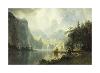 In the Mountains-Albert Bierstadt-Lamina Framed Art Print