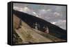 In The Mountains-Winslow Homer-Framed Stretched Canvas