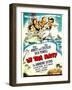 In the Navy, Dick Powell, the Andrews Sisters, Bud Abbott, Lou Costello on Midget Window Card, 1941-null-Framed Art Print