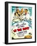 In the Navy, Dick Powell, the Andrews Sisters, Bud Abbott, Lou Costello on Midget Window Card, 1941-null-Framed Art Print