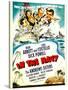In the Navy, Dick Powell, the Andrews Sisters, Bud Abbott, Lou Costello on Midget Window Card, 1941-null-Stretched Canvas