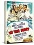 In the Navy, Dick Powell, the Andrews Sisters, Bud Abbott, Lou Costello on Midget Window Card, 1941-null-Stretched Canvas