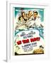 In the Navy, Dick Powell, the Andrews Sisters, Bud Abbott, Lou Costello on Midget Window Card, 1941-null-Framed Art Print