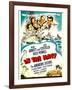 In the Navy, Dick Powell, the Andrews Sisters, Bud Abbott, Lou Costello on Midget Window Card, 1941-null-Framed Art Print