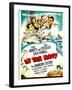 In the Navy, Dick Powell, the Andrews Sisters, Bud Abbott, Lou Costello on Midget Window Card, 1941-null-Framed Art Print