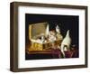 In the Needle Box, (Oil on Canvas)-Jules Leroy-Framed Giclee Print