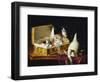 In the Needle Box, (Oil on Canvas)-Jules Leroy-Framed Giclee Print